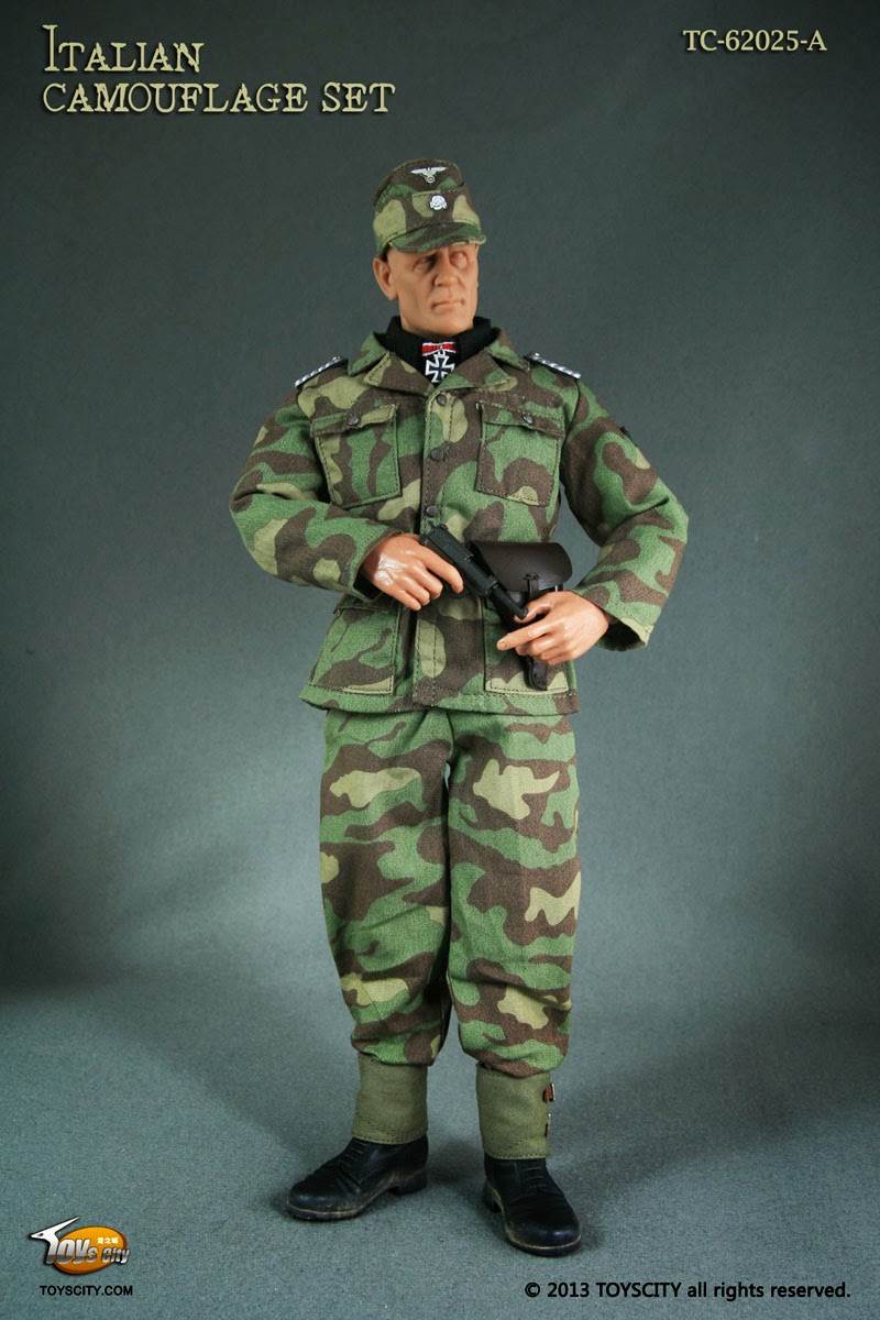 plane tree Alert Line German camo jacket & trousers 1/6th scale toy accessory 