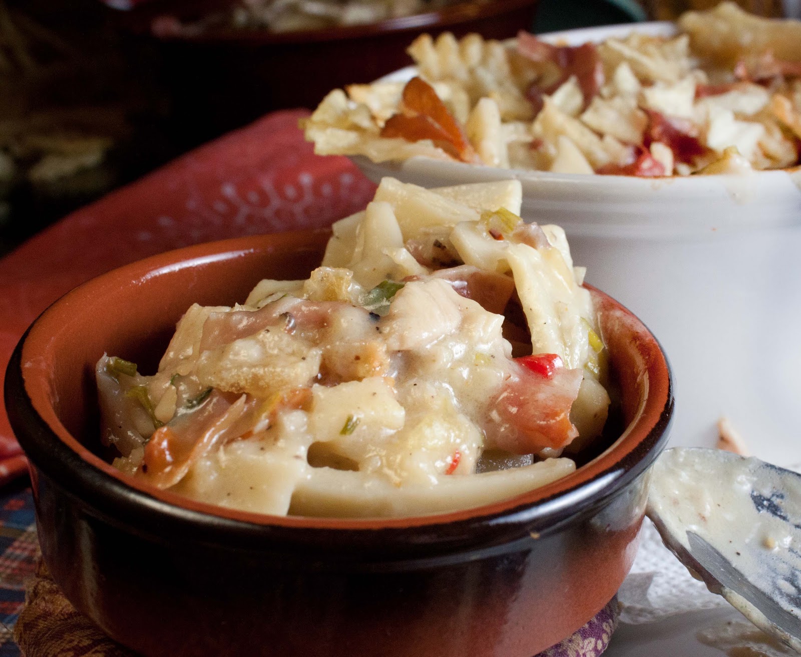 Fat and Happy Blog Thanksgiving Leftovers Leek, Turkey and