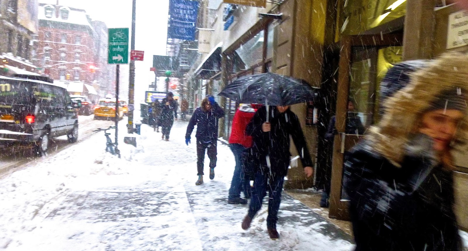 DriveByCuriosity New York City Snow Storm Over Manhattan