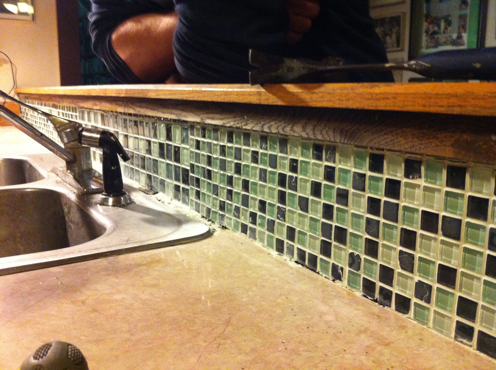 Faux kitchen backsplash DIY Kitchen Backsplash Tile