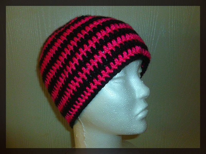 Flowers Creations FREE Striped crochet beanie Pattern!!! UPDATED!