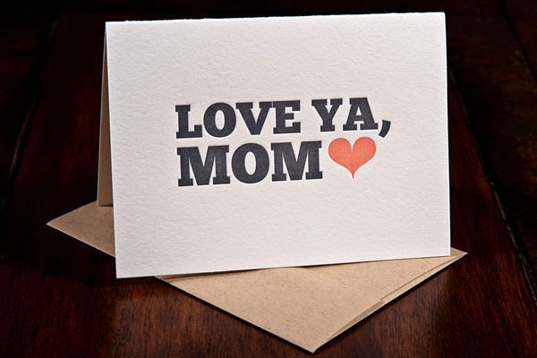 letterpress mothers day card ideas