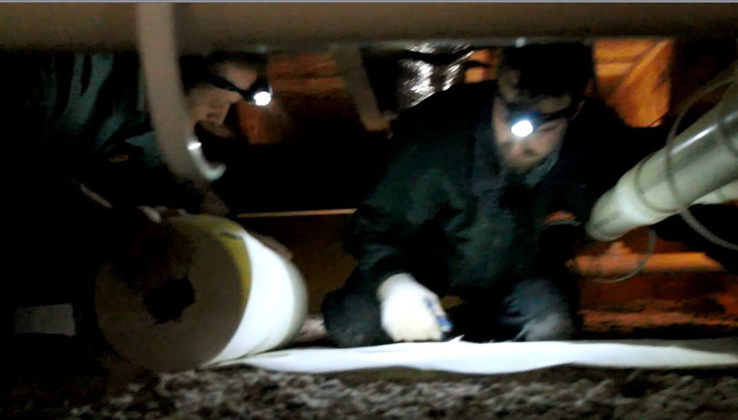 vapor barrier applying junction servpro grand lance dallas