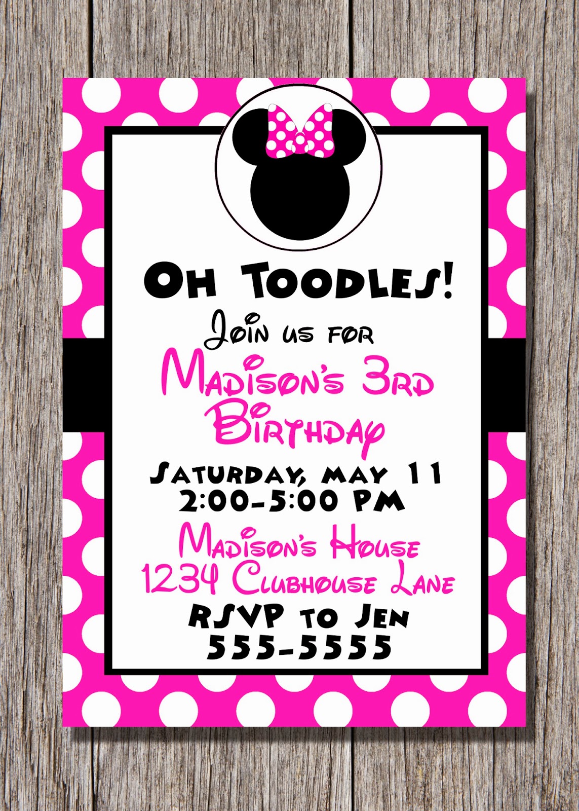 Pamela Renee Designs: Party Theme: Pink or Red Minnie ...