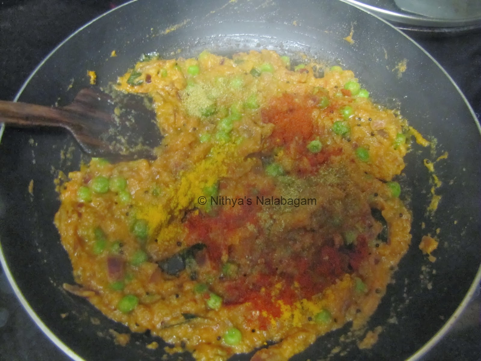 Green Peas Masala Rice Masala Pattani Sadam Nithya's Nalabagam