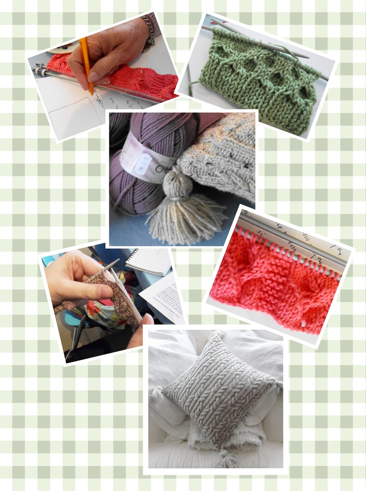 Knitting a Cushion. PDF Hand Knitting Patterns.