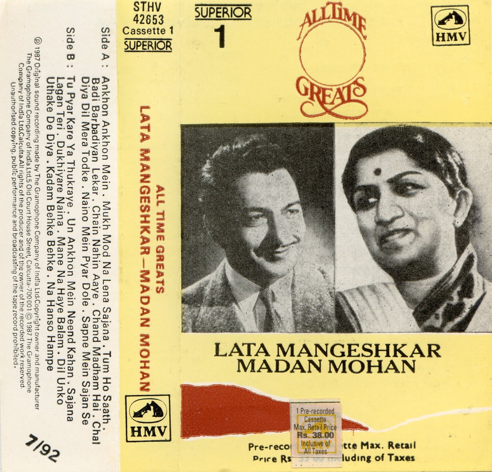 Top 100 Songs Of Lata Madan Mohan लत - YouTube