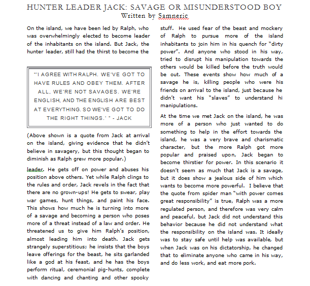 Lord of the flies summary 1 image