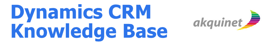 Dynamics CRM Knowledge Base