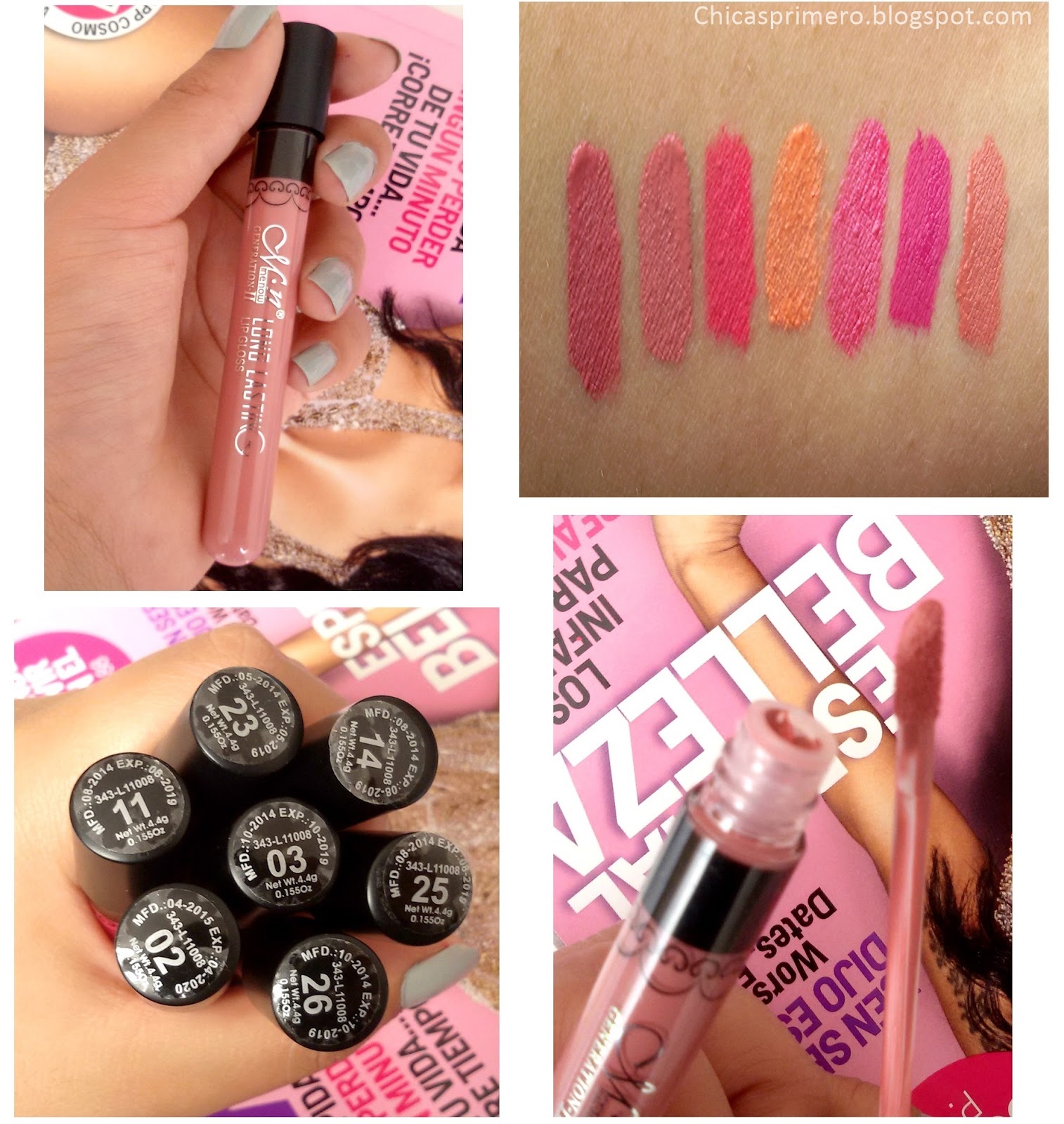 Chicas Primero LIP GLOSS LONG LASTING MENOW