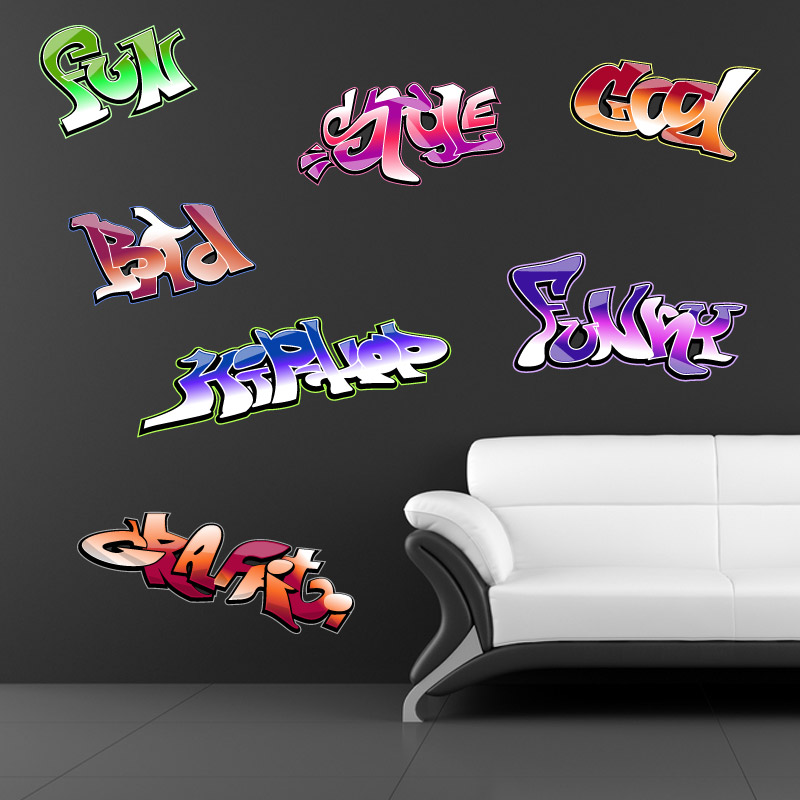 Graffiti Wall Stickers Amazing Nails