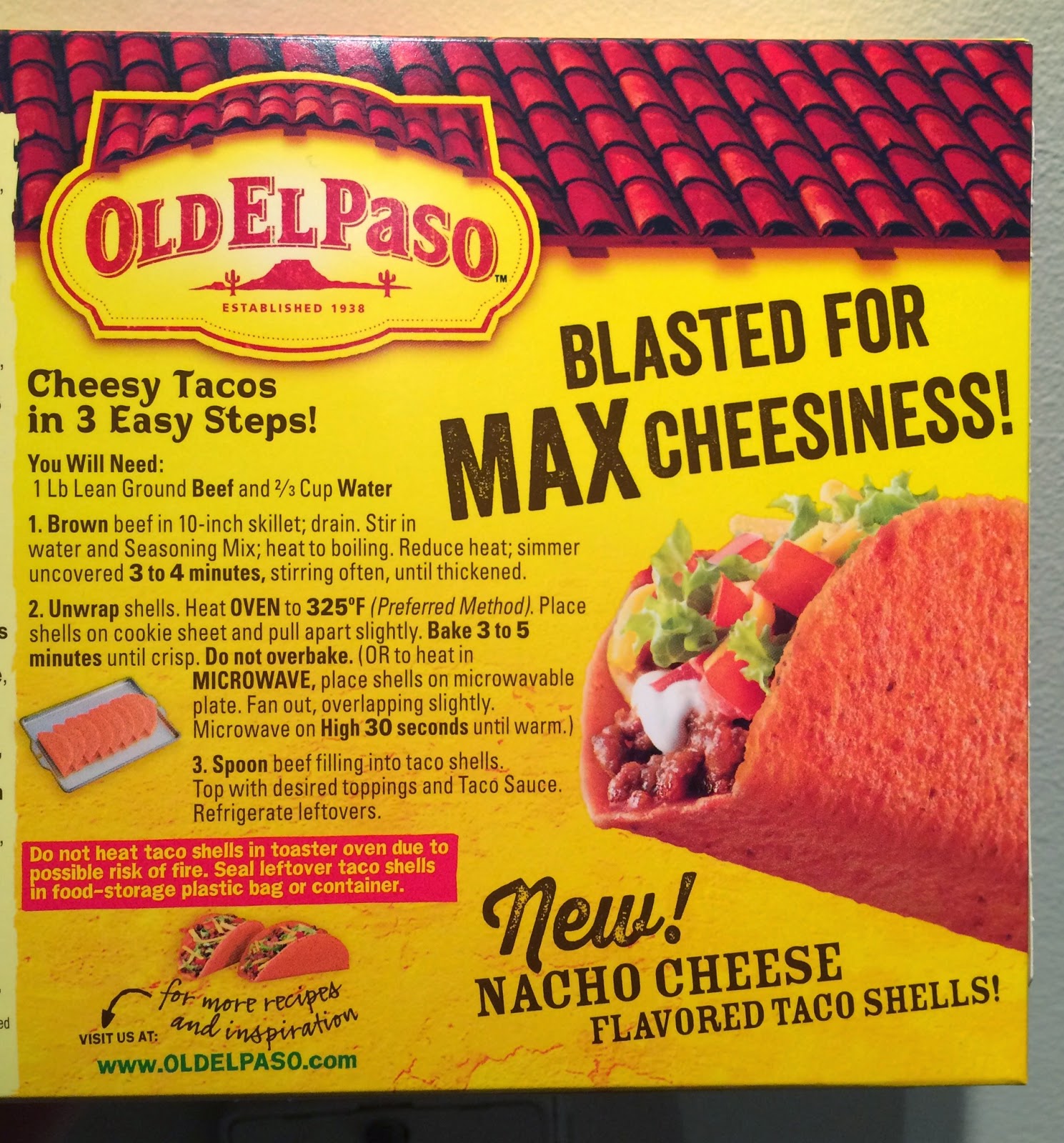 Old El Paso Nacho Cheese Taco Shells And Taco Kit / オールドエルパソ ナチ