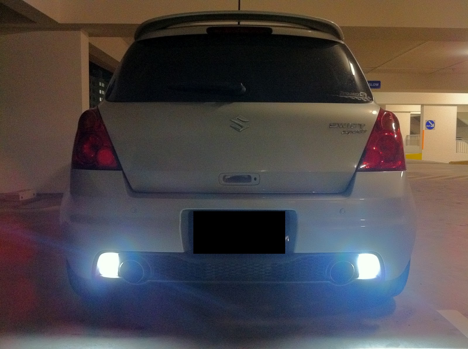suzuki swift number plate bulb replacement