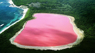 Hiller lake (pink lake), Western Australia
