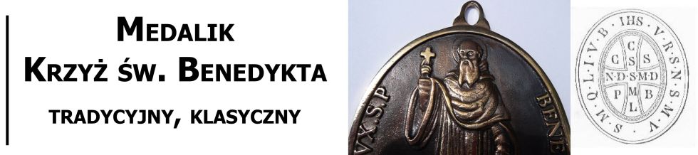 Medalik Krzyż św. Benedykta