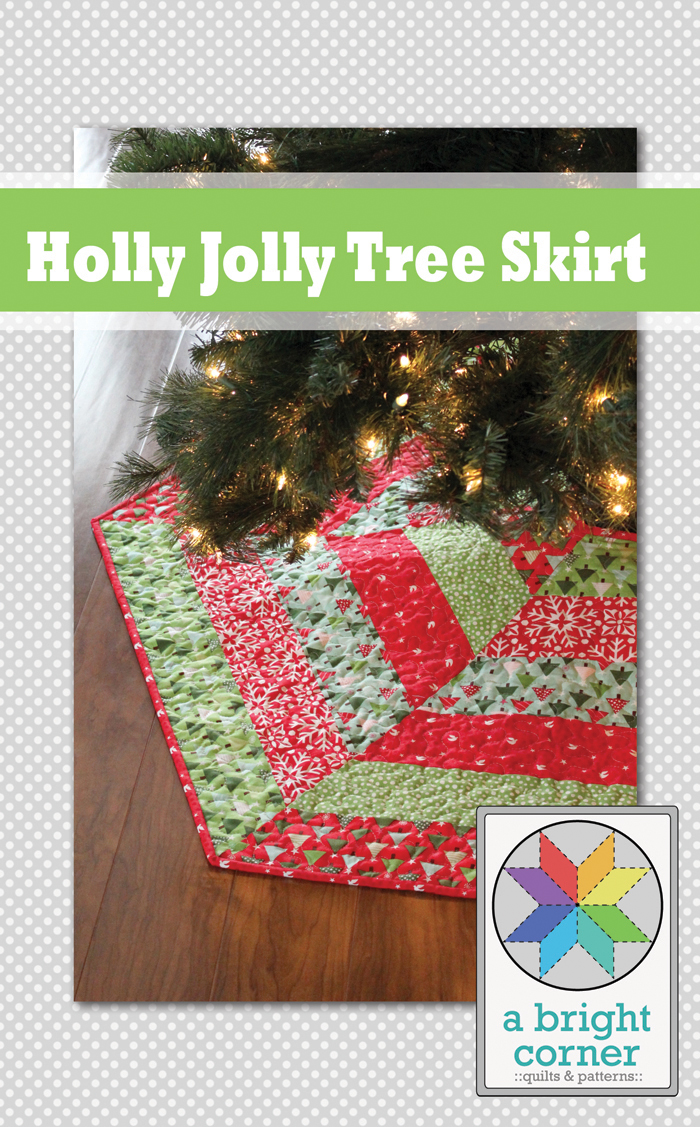 A Bright Corner Holly Jolly Tree Skirt