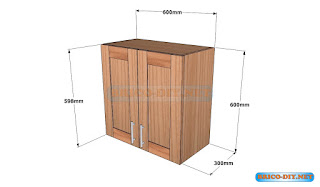 Mueble de cocina Plano alacena de madera cedro 60 cm de largo | Web ... Mueble de cocina Plano alacena de madera cedro 60 cm de largo | Web ...