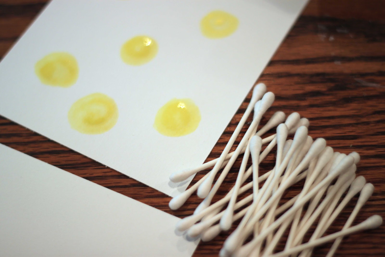 Playing House Watercolors and Qtip Painting