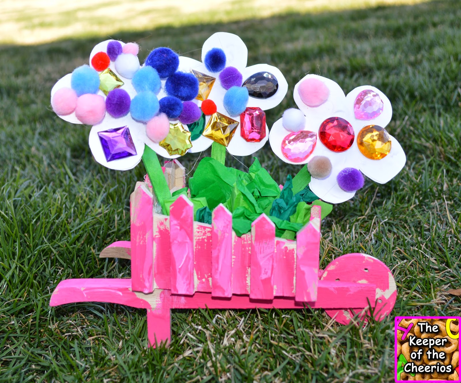 Spring Wheelbarrow Craft