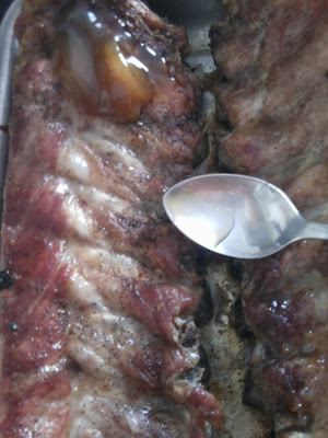 Costilla dulce asada