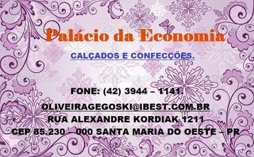 PALÁCIO DA ECONOMIA  -  (42) 3644 - 1141-