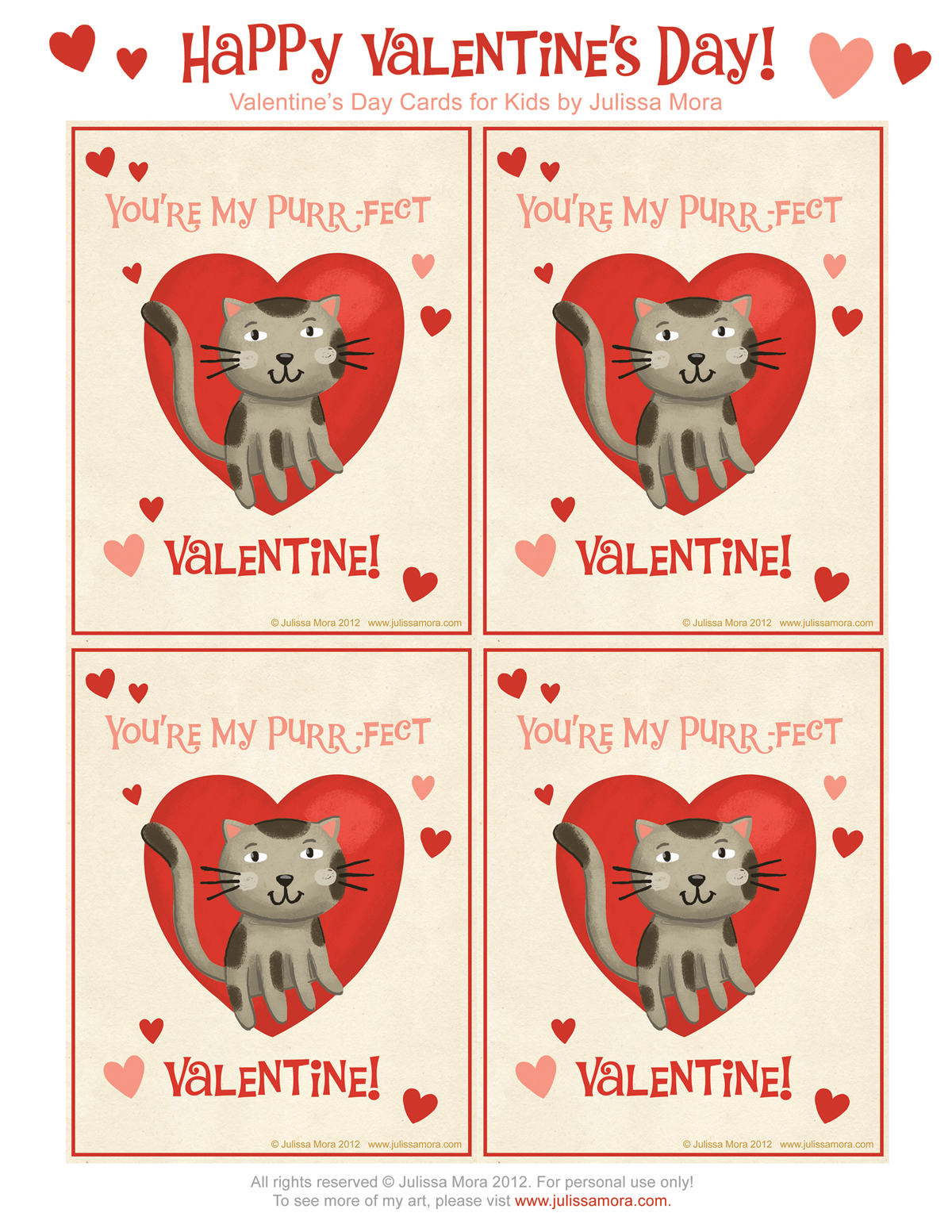 We Love to Illustrate: FREE Printable Valentine's Day Cards For Kids!