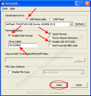 Install Windows Xp On A Netbook Via Usb Driver