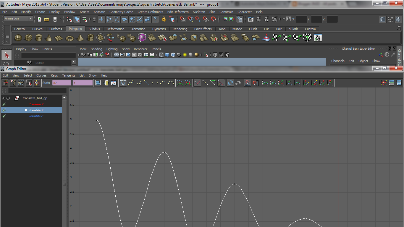 Squash & Stretch Ball IN3D