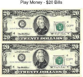 4 The Love Of Freebies: FREE Printable Play Money