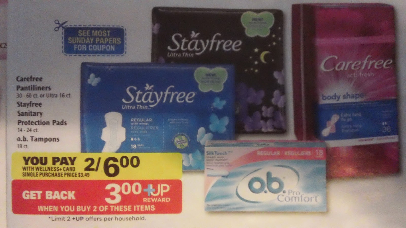 Extreme Couponing Mommy .50 Stayfree Pads & ob Tampons at Rite Aid