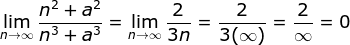 infinity over indeterminate form therefore