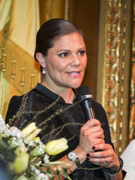 Crown Princess Victoria of Sweden attended the scholarship presentation ceremony at the Swedish Royal Opera organized by Micael Bindefeld Foundation in memory of Holocaust victims.