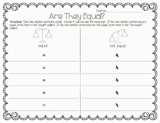 Nurturing Noggins: Equal Equations
