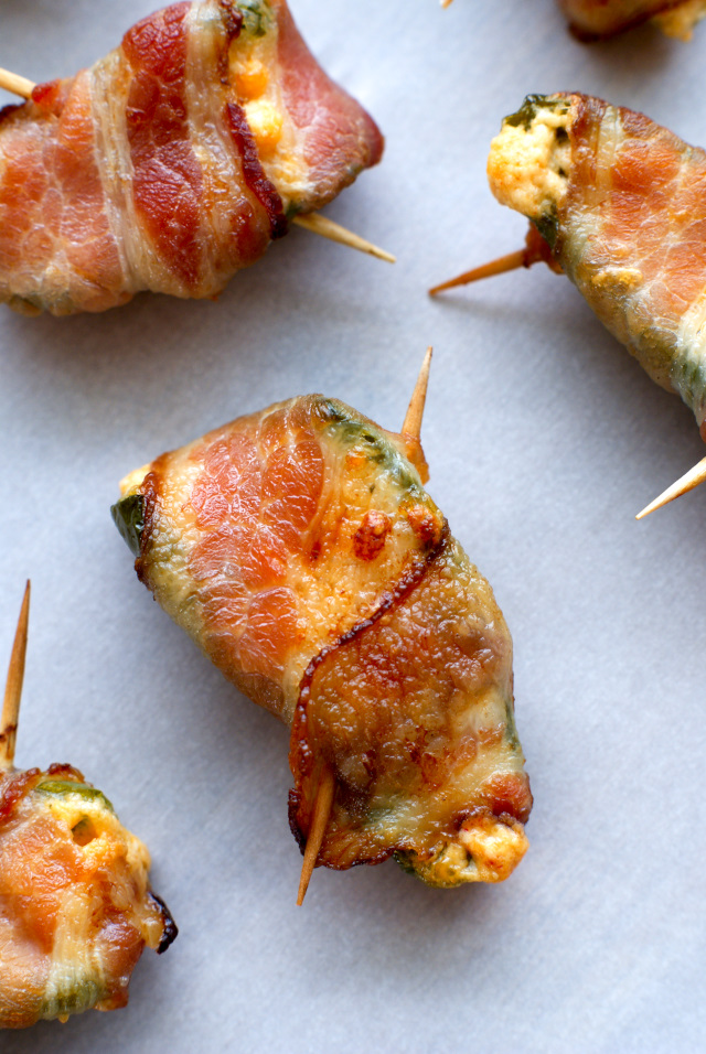 Bacon-Wrapped Jalapeño Poppers | The Two Bite Club