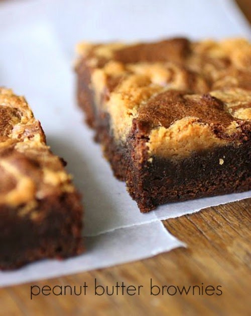 Fudgy Peanut Butter Brownies Vintage Kitchen