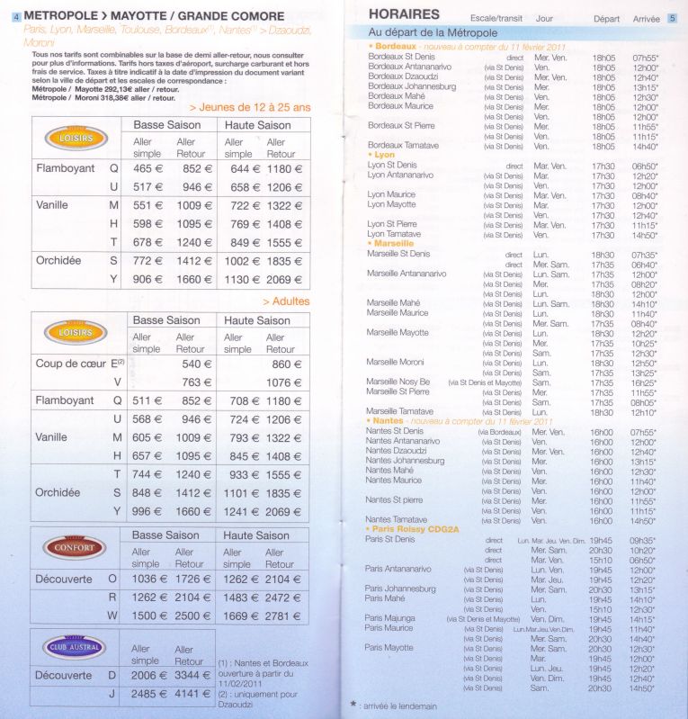 Airline memorabilia Air Austral (2010)