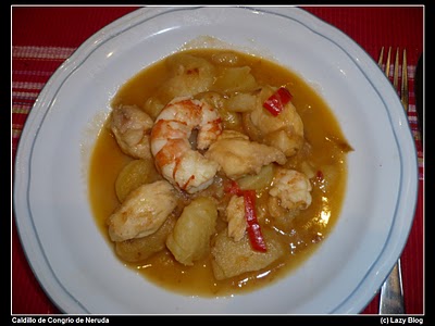 Naranjas de Origen Caldillo de perro, sopa marinera gaditana con naranjas