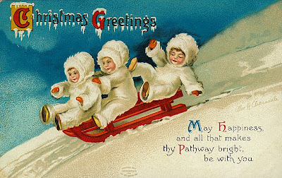 il ventaglio di piume: Bellissime cartoline di Natale vintage (pt. 2)