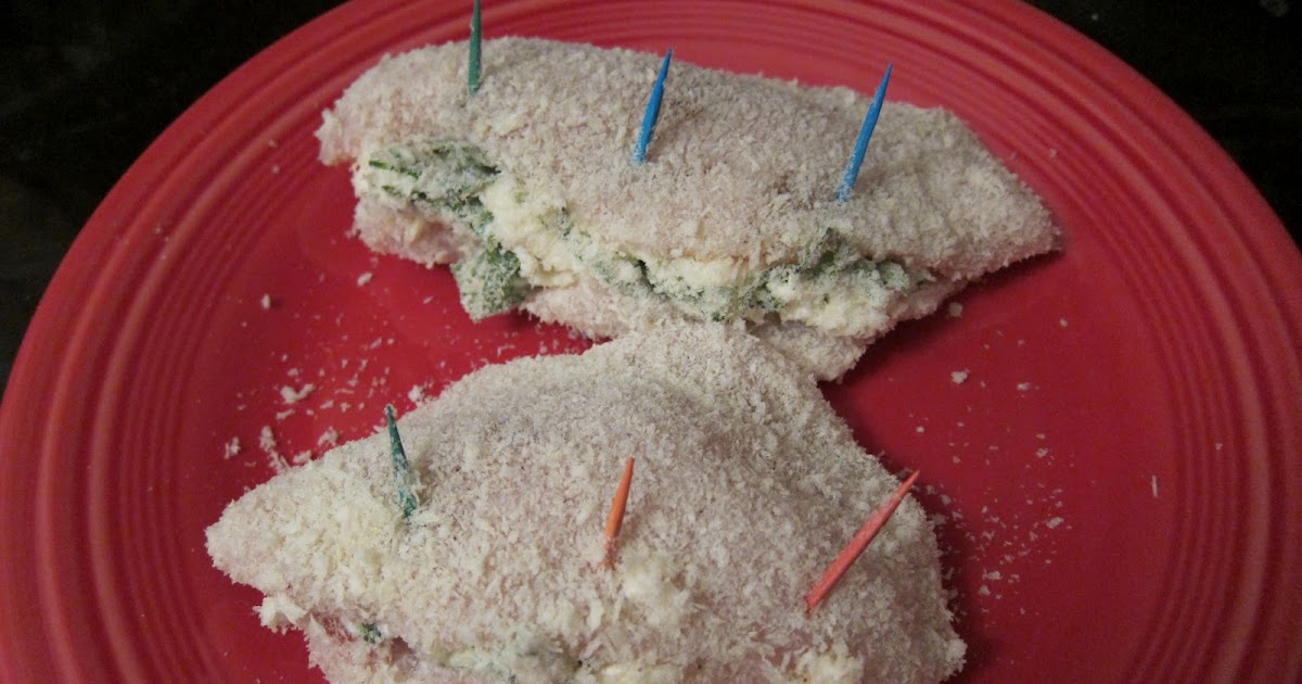 Hey, who cut the cheese? Panko Crusted Stuffed Chicken Breasts
