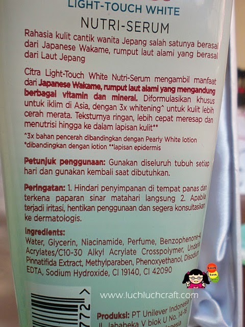 Beauty Review Citra Light Touch White Japanese Wakane Body Serum Luch Luch Craft Bloglovin