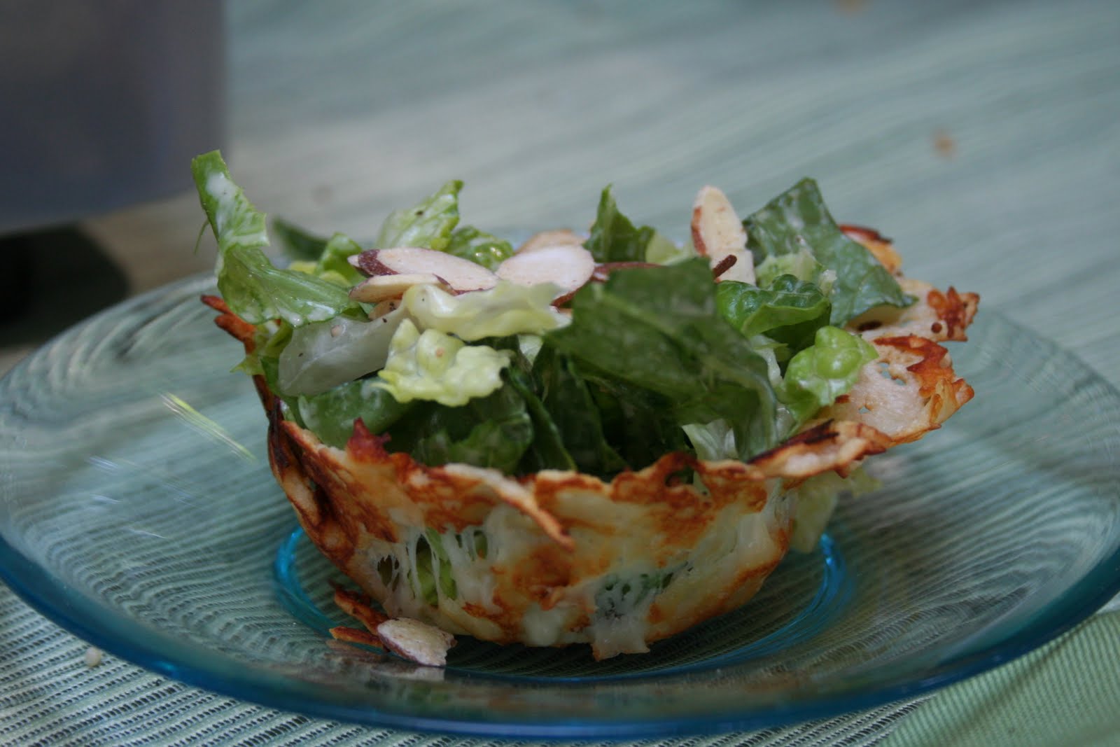 Cheers to Happy Caesar Salad in Parmesan Bowls...