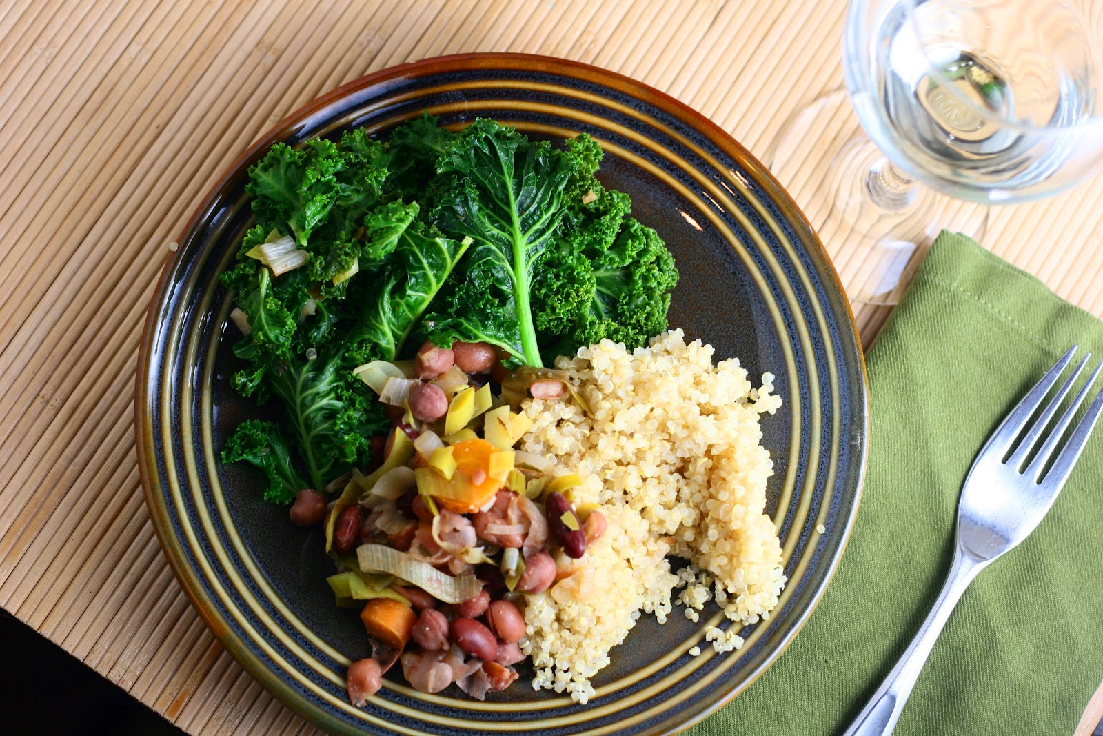 Mixed Beans with Kale and Quinoa Coastal Cooking