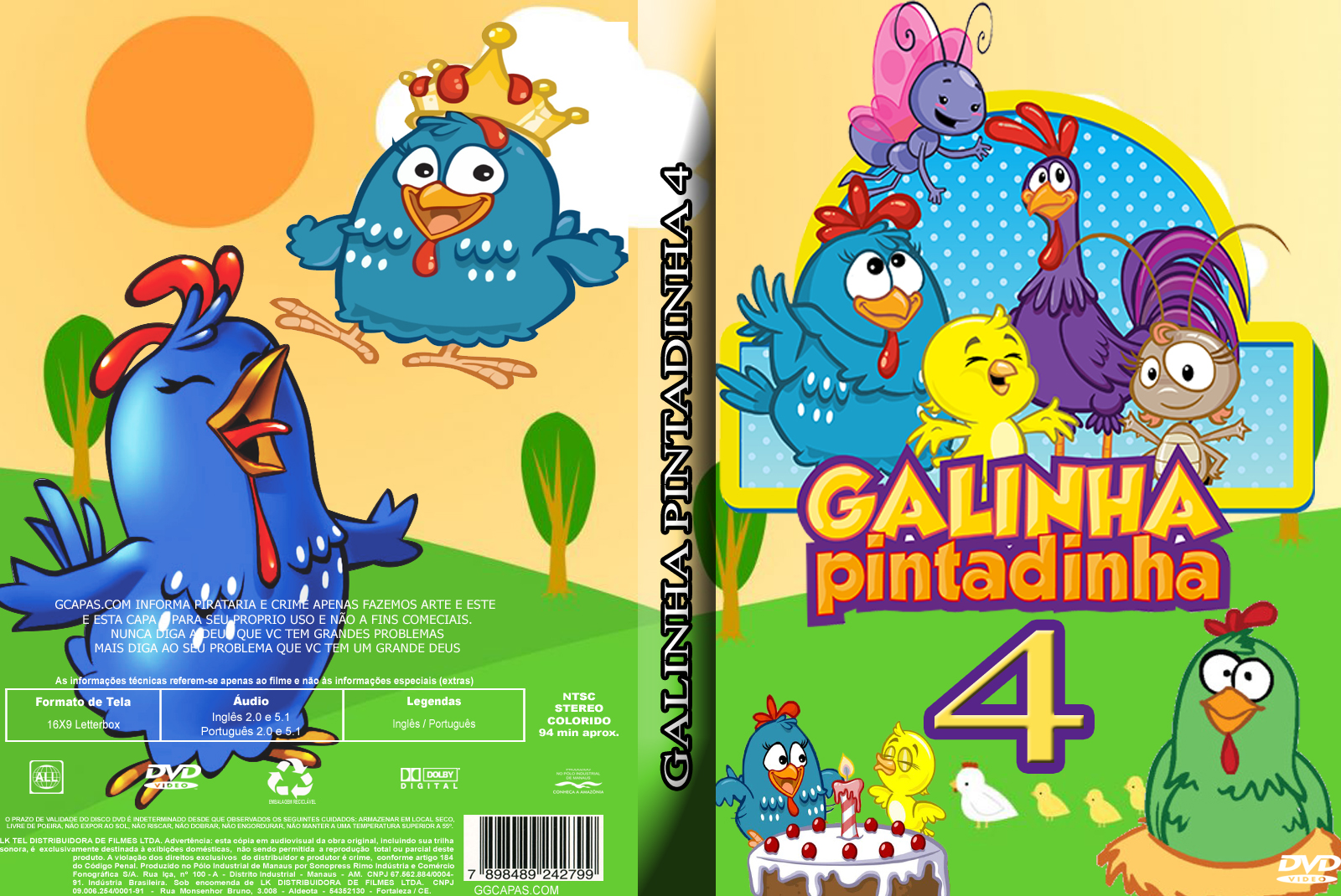 a galinha pintadinha 4 dvd capa tia capas em 2023  Dvd galinha pintadinha, Galinha  pintadinha 4, Dvd