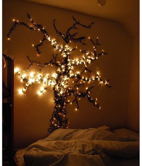 45 ideas to hang christmas lights in a bedroom O melhor da vida é isso e ócio.: Lights will guide you home