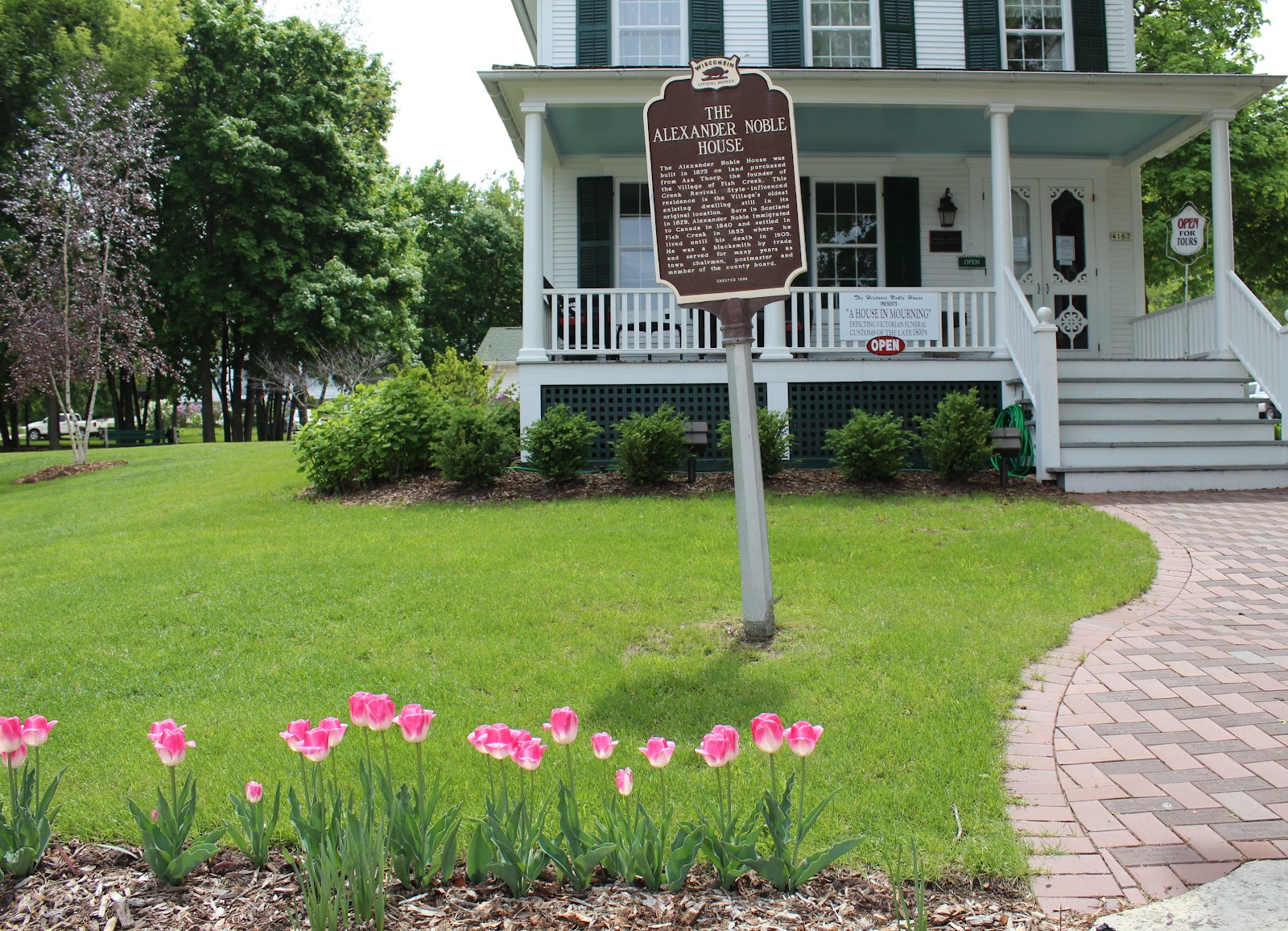 Wisconsin Historical Markers Historic Alexander Noble House