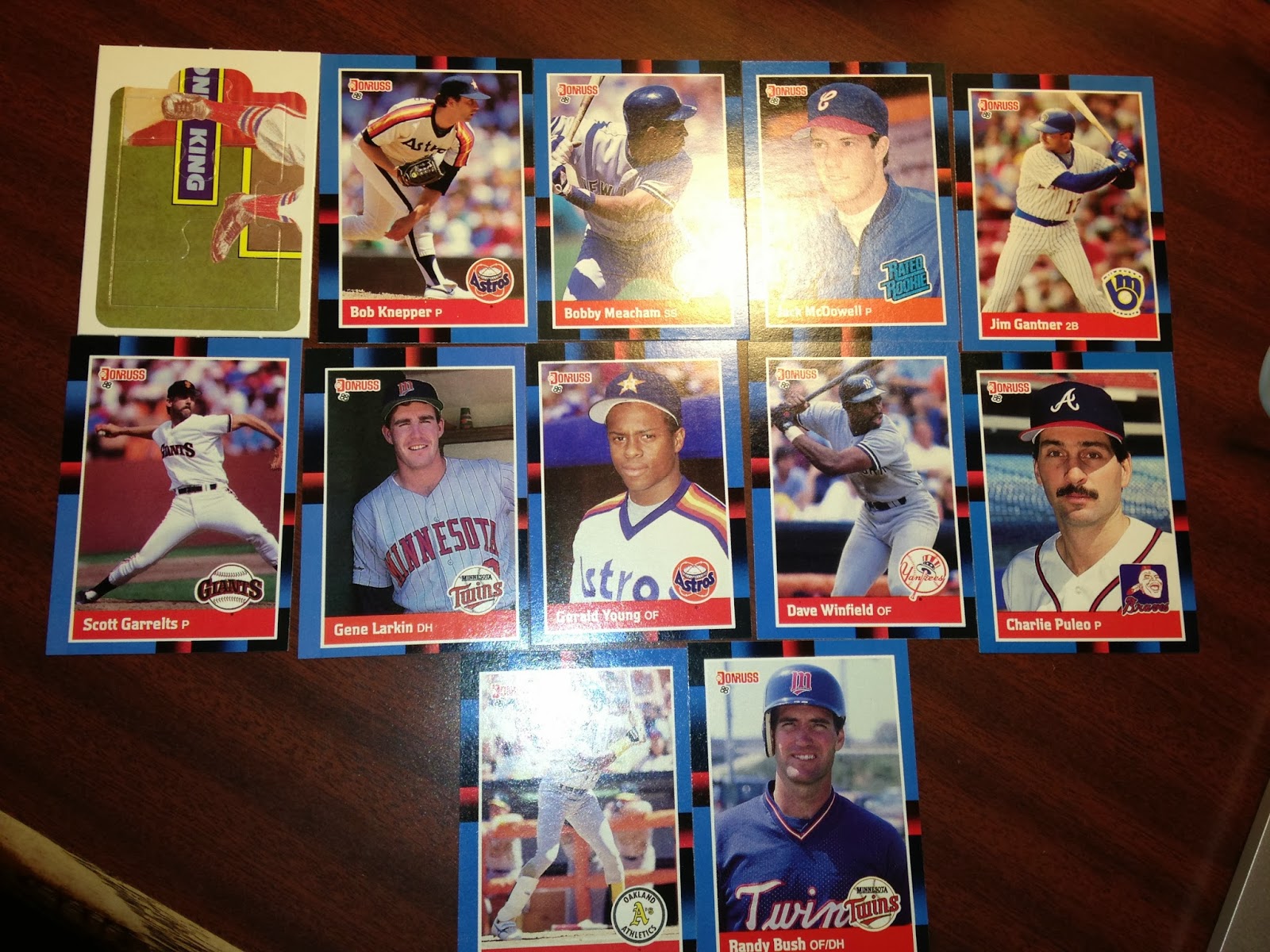 Cleveland Baseball Cards Tribecards from Jonesboro, Arkansas Gold in