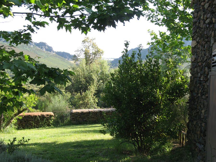 Jardín con vistas a la sierra