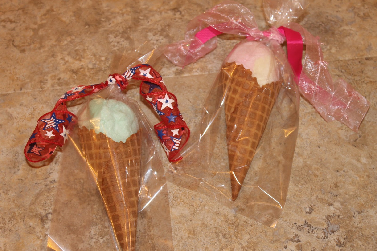 Texas Decor Cotton Candy "Ice Cream" ConesParty Favor Idea
