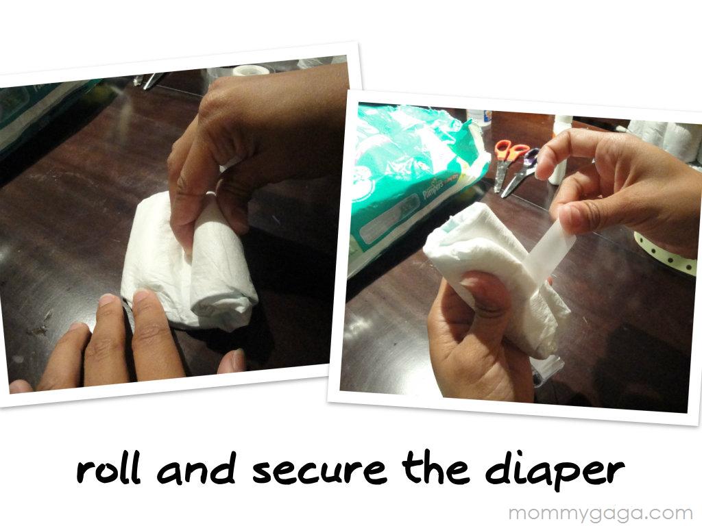 Homemade Baby Shower Centerpiece Ideas Mini Baby Diaper Rolls Honey + Lime