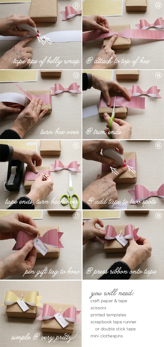 faire un noeud de cadeaux dans du papier rercyclé (tuto gratuit DIY) -  tutolibre